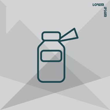 İlaç şişesi satırı simgesi