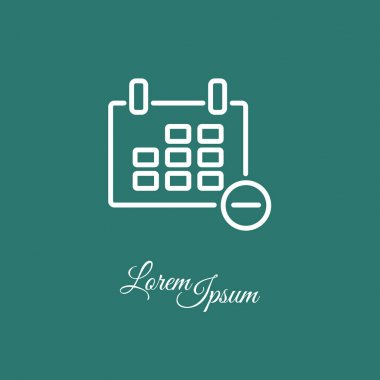 Web satırı simgesi. Takvim