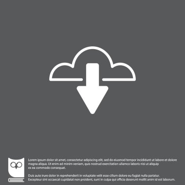 Bulut indirme simgesi