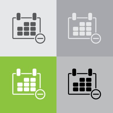 Web satırı simgesi. Takvim