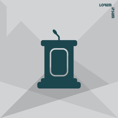 Basit podyum simgesi