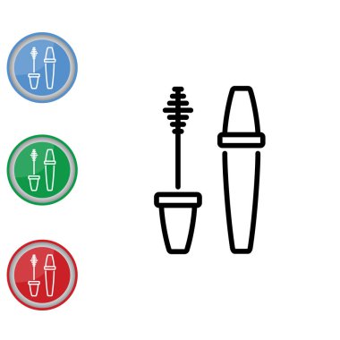 maskara düz simgeler kümesi