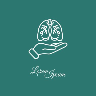 Akciğerlerde el simgesi