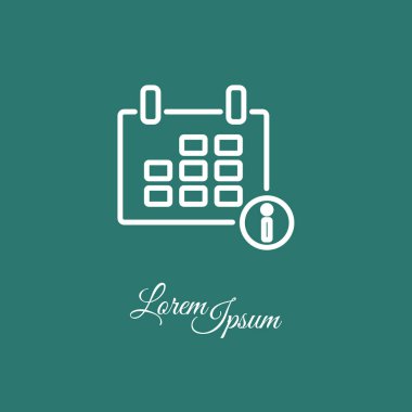 Web satırı simgesi. Takvim