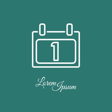 Web satırı simgesi. Takvim