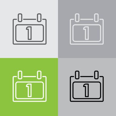 Web satırı simgesi. Takvim