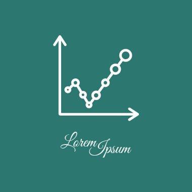 iş grafik basit simgesi