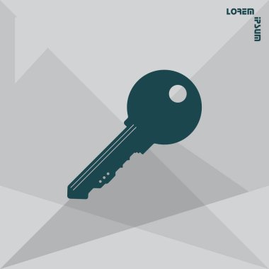 anahtar düz simgesi