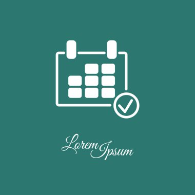 Web satırı simgesi. Takvim