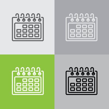 Web satırı simgesi. Takvim