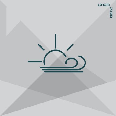 Tasarım meteoroloji simgesinin