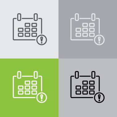 Web satırı simgesi. Takvim