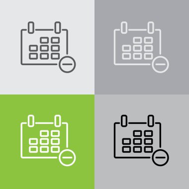 Web satırı simgesi. Takvim