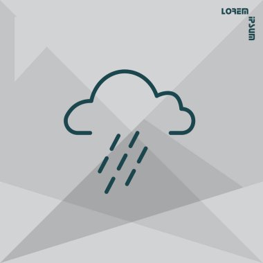 Tasarım meteoroloji simgesinin