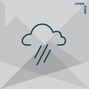 Tasarım meteoroloji simgesinin