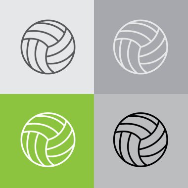 Voleybol basit simgesi
