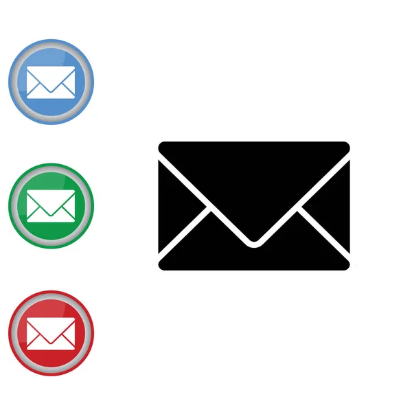 Návrh e-mailu ikony — Stockový vektor