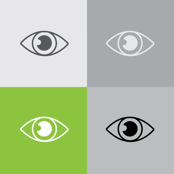 Design der Augensymbole — Stockvektor