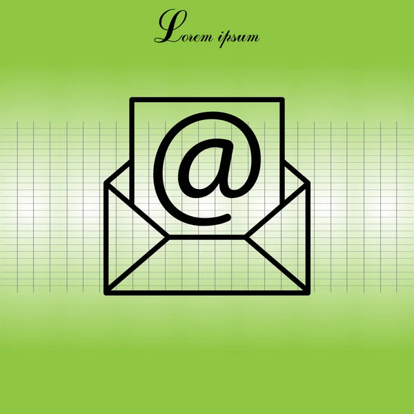 Diseño del icono de correo electrónico — Vector de stock