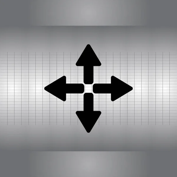 Frecce icona della linea web — Vettoriale Stock