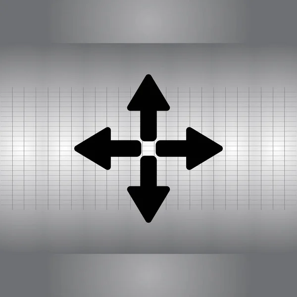 Pfeile Webzeilen-Symbol — Stockvektor