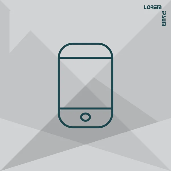 Smartphone pictogram illustratie — Stockvector