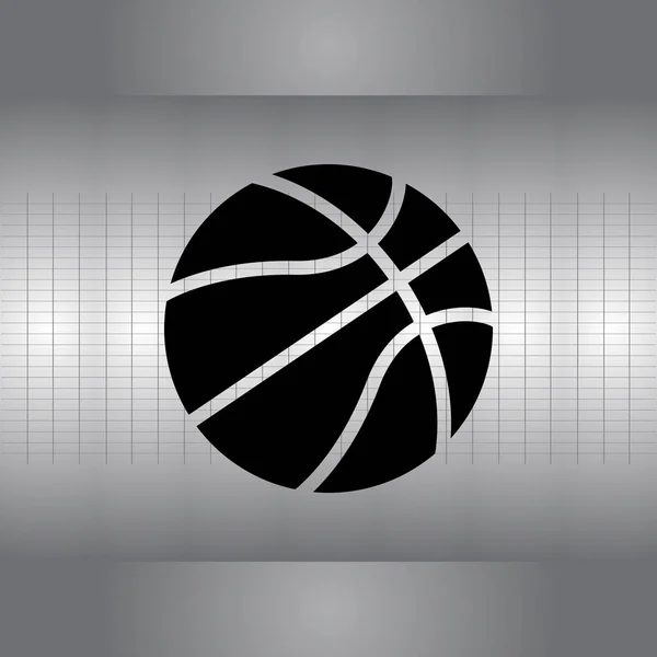 Basketball icône plate — Image vectorielle