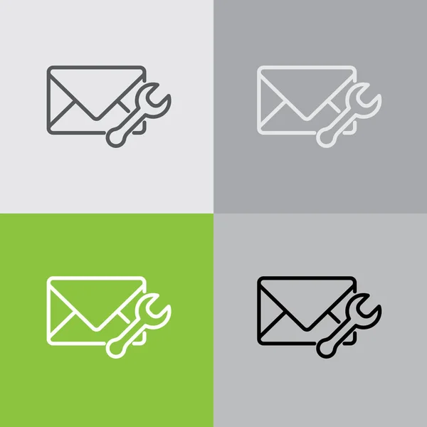 Design dell'icona e-mail — Vettoriale Stock