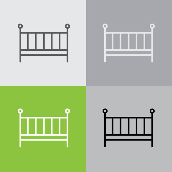 baby crib icons