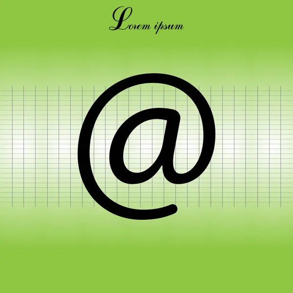 E-posta simgesi tasarım — Stok Vektör