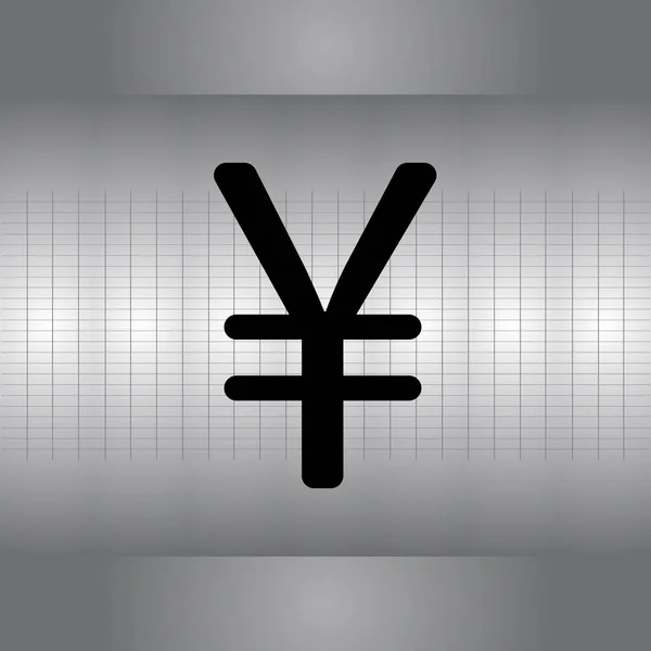 Kinesiska yuan-ikonen — Stock vektor
