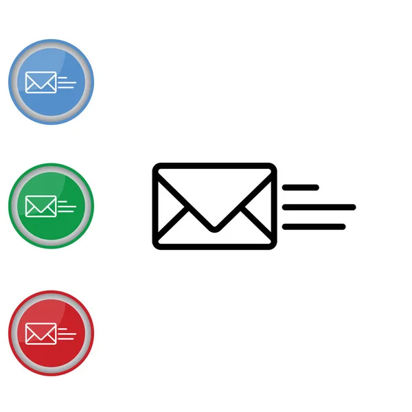 Design des E-Mail-Symbols — Stockvektor