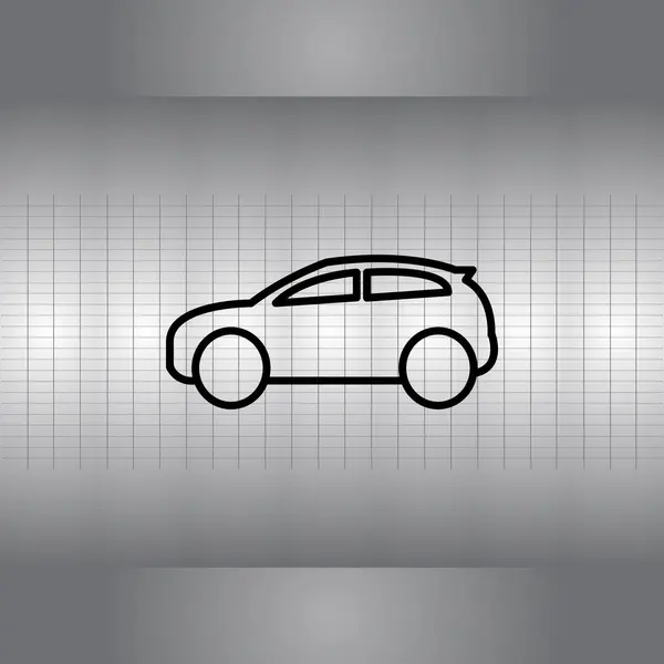 Ikona ilustrace auto — Stockový vektor