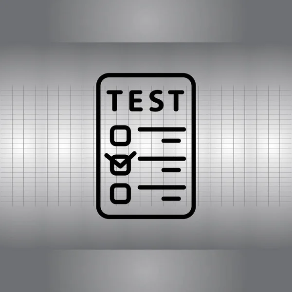 Línea icono de marca de verificación — Vector de stock