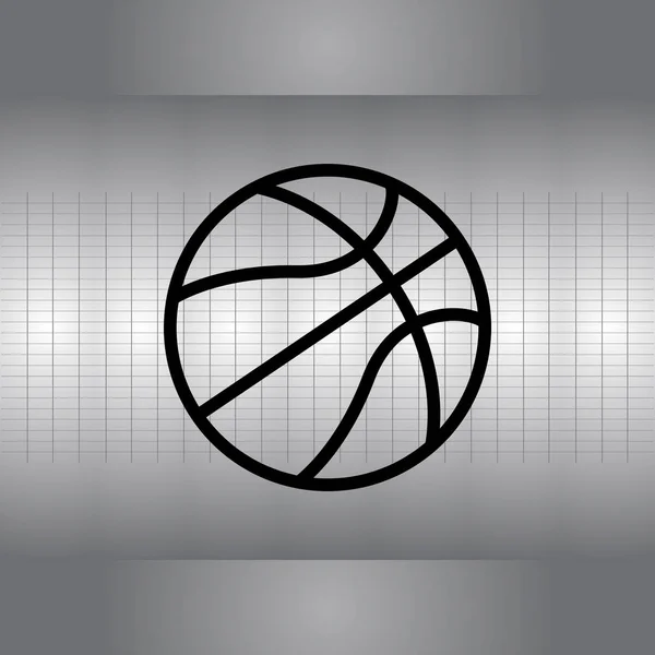 Ikona piłki koszykówki — Wektor stockowy