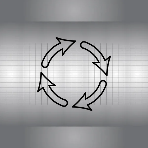 Liniensymbol aktualisieren — Stockvektor