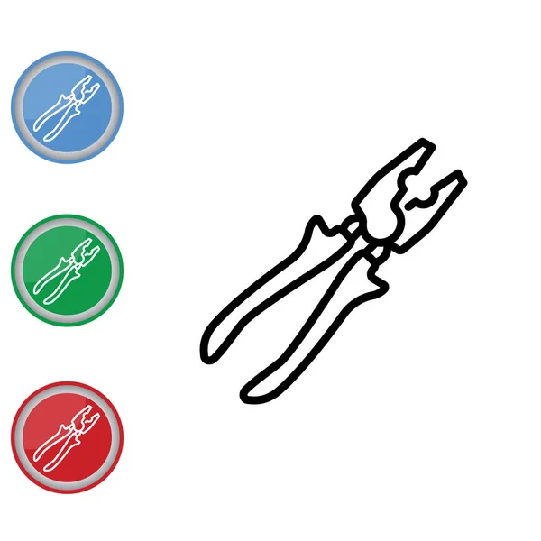 Pinces outil icône — Image vectorielle
