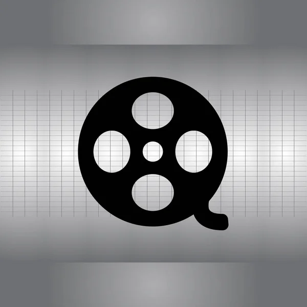 Bioscoop film eenvoudig pictogram — Stockvector