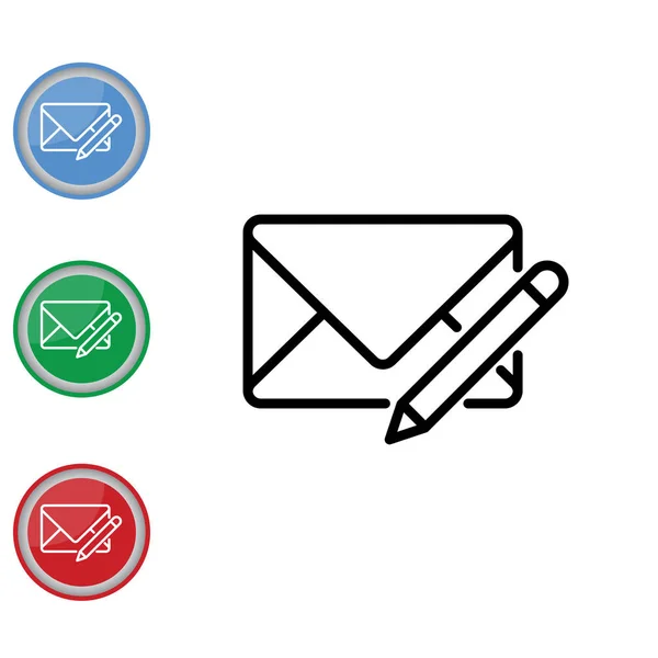 Design do ícone de e-mail — Vetor de Stock