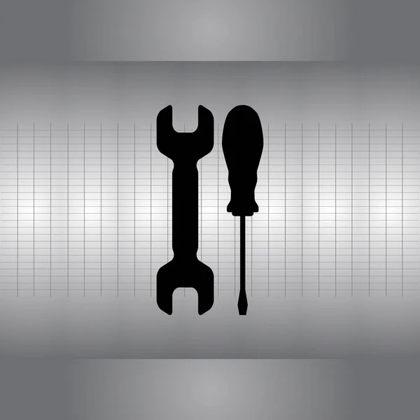 Verktyg-flat ikonen — Stock vektor