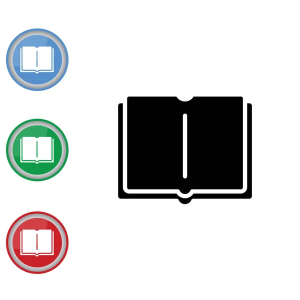 Set of Open book icons — Stock Vector