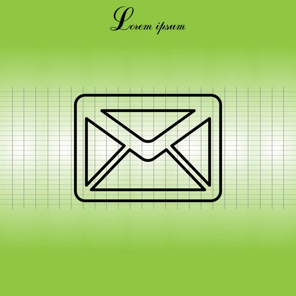 Design of email icon — Stock Vector