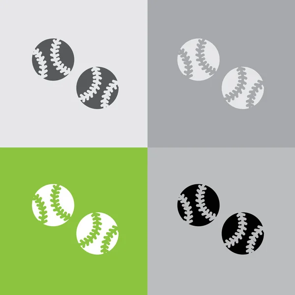 Σχεδιασμός του μπέιζμπολ εικονίδιο — Διανυσματικό Αρχείο