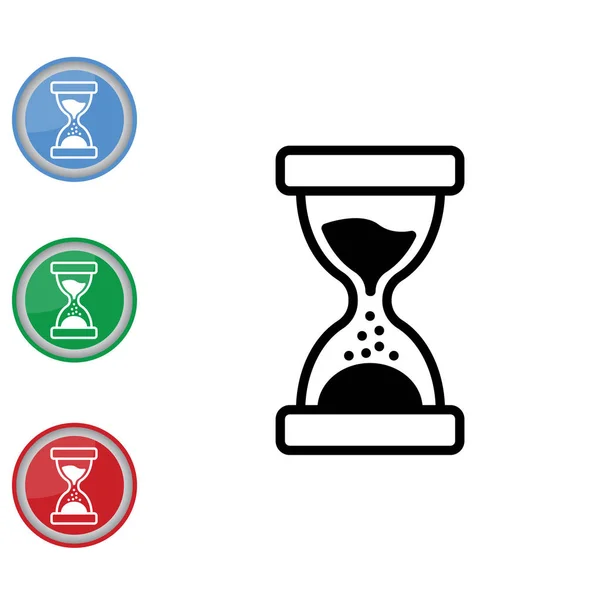 Hourglass flat icon — Stock Vector
