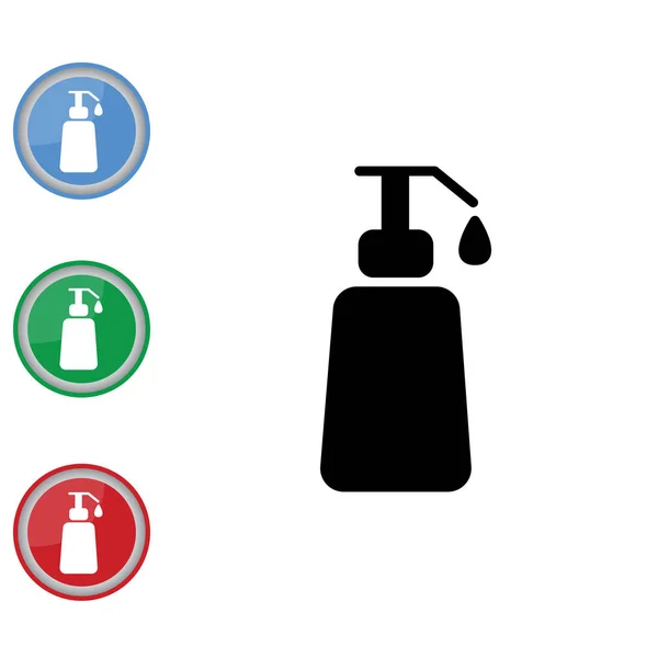 Üveg testápoló egyszerű ikon — Stock Vector