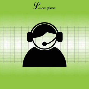 Tasarım kulaklık simgesinin