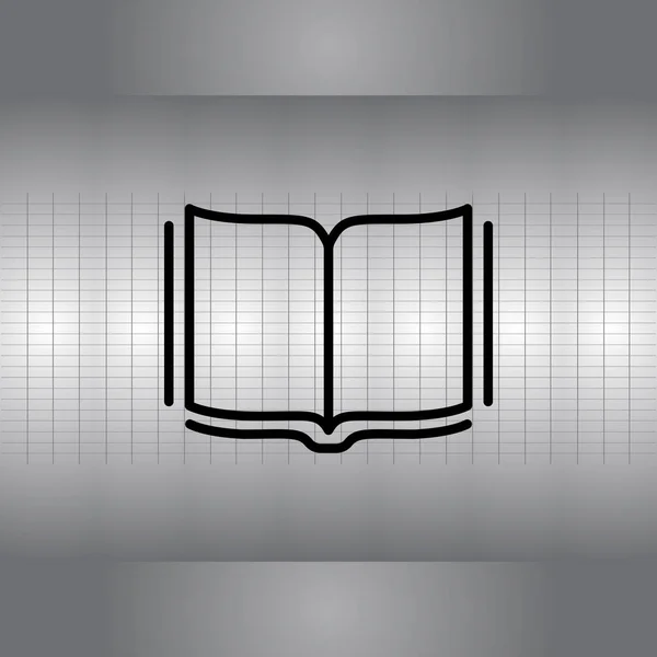 Відкрийте значок книги — стоковий вектор