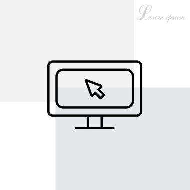 Monitör satırı simgesi 