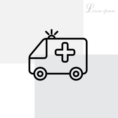 Ambulans araba simgesi