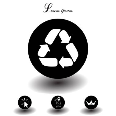 geri dönüşüm işareti simgesi